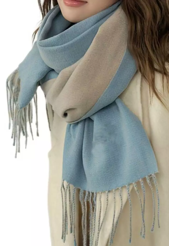 SAN MARCO Double Side Plain Cashmere Virgin wool Pashmina Syal